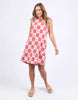 Biarittz Dress - Crimson Print-Foxwood-Breathe in those Italian vibes with the Biarritz Dress. Featuring a relaxed fit and a chic back button with keyhole opening, this dress showcases an exclusive Foxwood yardage print that brings effortless Mediterranean style to your wardrobe. Perfect for easy days with a touch of sunshine. Foxwood exclusive yardage print Back button and keyhole opening Relaxed fit 55% Linen 45% Viscose Model is wearing a size 10-Pash + Evolve