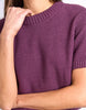 Blair Short Sleeve Knit - Plum-Foxwood-Exclusive Foxwood 100% Cotton Knitwear. The Blair Short Sleeve knit in gorgeous Sage Green is a relaxed fit top designed to be worn for work or play. Round neckline Rib sleeve cuff Relaxed fit 100% Cotton Our model is 176cm and wears Size 10-Pash + Evolve