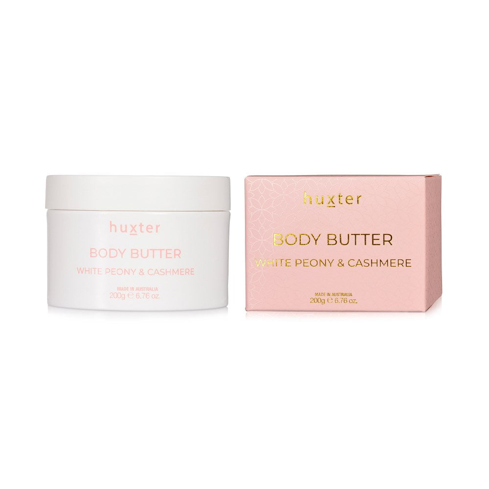 Body Butter 200g - White Peony & Cashmere-Huxter-Body butter 200g boxed Fragrance - White Peony & Cashmere-Pash + Evolve