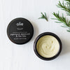 Body butter 100ml - peppermint, spearmint & teatree-Olieve + Olie-A thoroughly decadent rich and creamy blend of organic butters waxes and oils. Ideal for those who suffer from dry sensitive skin conditions who need a serious cream to moisturise, nourish and protect. The ingredients we use are skin superfoods to boost healthier skin and healthier living; they offer UV protection, anti-aging properties, soothes discomfort and itching and high in antioxidants. This versatile product can be used from head to t