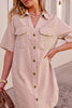 Bonnie relaxed shirt dress - blossom pink-Ceres Life-Your favourite Boxy Dress, refined with you in mind. We’ve kept the details you love and updated the fit to be true to size — we suggest selecting your usual size. Crafted from a mid-weight twill using 39% TENCEL™ with soft hand-feel, this mini length dress features a shaped hem with side splits, updated with hidden snap closures on the front pockets, a front yoke seam and seam detailing on the back.-Pash + Evolve