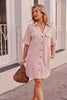 Bonnie relaxed shirt dress - blossom pink-Ceres Life-Your favourite Boxy Dress, refined with you in mind. We’ve kept the details you love and updated the fit to be true to size — we suggest selecting your usual size. Crafted from a mid-weight twill using 39% TENCEL™ with soft hand-feel, this mini length dress features a shaped hem with side splits, updated with hidden snap closures on the front pockets, a front yoke seam and seam detailing on the back.-Pash + Evolve