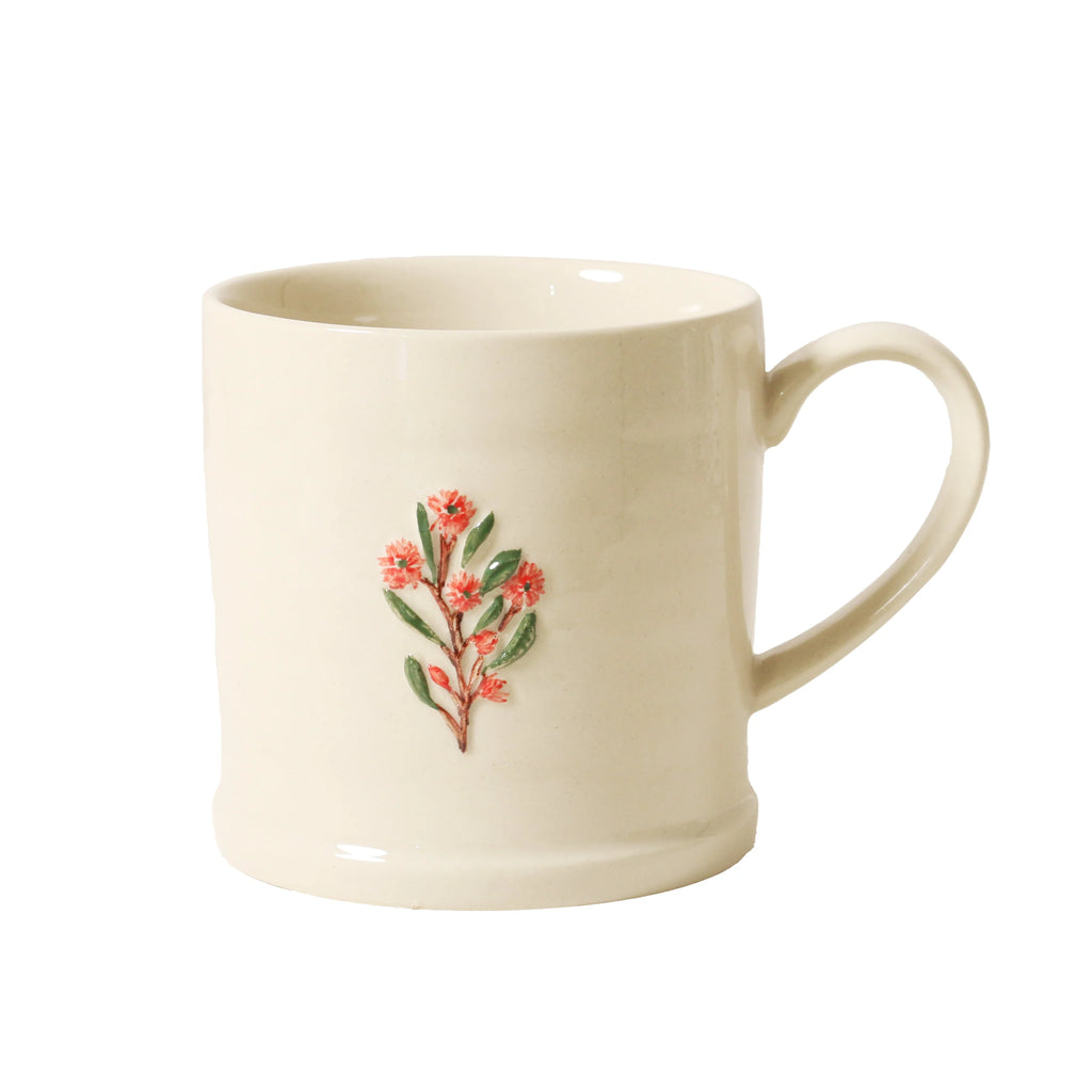 Botanical mug - large-Robert gordon-Each motif is painted by hand. The mugs are sold individually, finished beautifully with a sweet swing tag, perfect for gift giving. Made from stoneware Microwave and dishwasher safe Hand painted designs 310ML Capacity Designed in Australia-Pash + Evolve