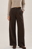 Bronte tailored pant - chocolate-Pash + Evolve-*Wide leg *Tailored pant *Pleat detail *chocolate *Viscose-Pash + Evolve