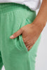 Brunch Pant - Meadow Green-Elm-Made From 100% Cotton Slub Jersey, Elm's Best-Selling Brunch Pant Provides A Relaxed Roomy Fit That Is Versatility Plus! With A Comfy Fit Elastic Waistband Paired With An Adjustable Tie, These Cropped Length Pants Feature Large Cuff Detail And Will Be Your Go-To Straight Out Of The Box! Best Selling Style Relaxed Cropped Length Fit Elastic Waistband with adjustable Tie-Pash + Evolve