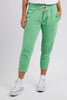 Brunch Pant - Meadow Green-Elm-Made From 100% Cotton Slub Jersey, Elm's Best-Selling Brunch Pant Provides A Relaxed Roomy Fit That Is Versatility Plus! With A Comfy Fit Elastic Waistband Paired With An Adjustable Tie, These Cropped Length Pants Feature Large Cuff Detail And Will Be Your Go-To Straight Out Of The Box! Best Selling Style Relaxed Cropped Length Fit Elastic Waistband with adjustable Tie-Pash + Evolve