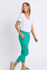 Brunch pant - virdis green-Elm-Made from 100% cotton slub jersey, Elm’s best-selling Brunch Pant provides a relaxed roomy fit that is versatility plus! With a comfy fit elastic waistband paired with an adjustable tie, these cropped length pants feature large cuff detail and will be your go-to straight out of the box! Best Selling Style Cropped Length Elastic Waistband with adjustable Tie 100% Cotton Slub Jersey Our model is wearing a size 10-Pash + Evolve