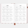 Burgundy Stripe - 2026 A5 Vertical Planner-Fox & Fallow-Our best-selling A5 planners are back with a brand new vertical layout and a new planning system designed to simplify your life.At Fox & Fallow we're all about making planning simple. Your planner should de-stress and simplify your life, not make it more rigid or complicated. That's why we've designed a planning system to make things more simple and organised.Say hello to the fresh new cover art and new colourful divider pages for each month so you can