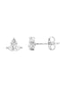 CZ Marquise & round stud earrings - silver-Ellani-WH CZ Marquise and round stud earrings SS Comes packaged in gorgeous Ellani packaging-Pash + Evolve