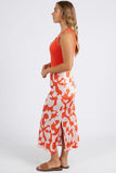 Calypso skirt - orange-Foxwood-Lightweight and luxe the gorgeous Calypso Skirt is the ideal skirt for the season. Pair it with the Calypso Cami for the ultimate twin set! Maxi length Foxwood exclusive print Elastic waist Viscose Rayon material Our model is 176cm tall and wears size 8-10-Pash + Evolve