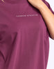 Captain tee - Plum-Foxwood-The ultimate in relaxed fit tshirts. The new Captain Tee features a classic round neckline, oversized fit and small chest print. Oversized fit Small chest print Round Neckline 100% Cotton Our model is 176cm and wears Size 10-Pash + Evolve