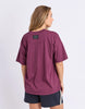 Captain tee - Plum-Foxwood-The ultimate in relaxed fit tshirts. The new Captain Tee features a classic round neckline, oversized fit and small chest print. Oversized fit Small chest print Round Neckline 100% Cotton Our model is 176cm and wears Size 10-Pash + Evolve