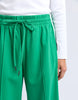 Carmen Wide Leg Pant - Pine Green-Elm-You will never want to take these pants off! Made from a wonderful mid-weight ponte blend they are flattering and fit beautifully. Pair with a white tee and your favourite trainers for the ultimate chic lounge look. Elastic waist Side Panels Drawcord Viscose Nylon Elastane Ponte Model is wearing a size 10-Pash + Evolve