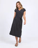 Casey Dress - Black-Foxwood-Step out in the Casey Dress with its flattering vee neckline, waist tie that hugs just right, and breezy midi length. Made from soft cotton, it’s comfy, playful, and ready to keep you feeling great wherever you go. Vee neckline Waist tie Midi length 100% Cotton Model is wearing a size 10-Pash + Evolve