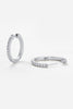 Catalina hoop - Silver-Zafino-The Catalina Hoop is a modern classic designed to take you from day to night with ease. Featuring a sleek gold finish and a refined crystal detailing, this hoop strikes the perfect balance between understated elegance and everyday glamour. Wear solo for a minimal statement or layer with studs and huggies for a chic stacked look. Metal: 18K Gold Plated on BrassDimensions: 2mm (W) 20mm (Hoop) Water Resistant: Splash proof, not recommended to be worn in the ocean or pool-Pash + E