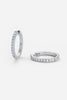 Catalina hoop - Silver-Zafino-The Catalina Hoop is a modern classic designed to take you from day to night with ease. Featuring a sleek gold finish and a refined crystal detailing, this hoop strikes the perfect balance between understated elegance and everyday glamour. Wear solo for a minimal statement or layer with studs and huggies for a chic stacked look. Metal: 18K Gold Plated on BrassDimensions: 2mm (W) 20mm (Hoop) Water Resistant: Splash proof, not recommended to be worn in the ocean or pool-Pash + E