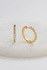 Catalina hoop - gold-Zafino-The Catalina Hoop is a modern classic designed to take you from day to night with ease. Featuring a sleek gold finish and a refined crystal detailing, this hoop strikes the perfect balance between understated elegance and everyday glamour. Wear solo for a minimal statement or layer with studs and huggies for a chic stacked look. Metal: 18K Gold Plated on BrassDimensions: 2mm (W) 20mm (Hoop) Water Resistant: Splash proof, not recommended to be worn in the ocean or pool-Pash + Evo