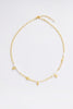 Charlotte Necklace - Pearl-Zarla-A refined chain detailed with soft pearls and delicate, shell-inspired charms. Light-catching and layered, it brings an effortless, ocean-inspired feel to your look. Feminine, elevated, and designed for easy everyday wear. *18K Gold Plated Solid Brass Base. *42cm + 5cm Extender *This piece is handmade and not recommended to be worn in water-Pash + Evolve