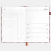 Cherry Check - 2026 A6 horizontal planner-Fox & Fallow-Our best-selling A5 planners are back with a brand new horizontal layout and a new planning system designed to simplify your life.At Fox & Fallow we're all about making planning simple. Your planner should de-stress and simplify your life, not make it more rigid or complicated. That's why we've designed a planning system split into two halves - for your left and right brain. Say hello to the fresh new cover art and new colourful divider pages for each m