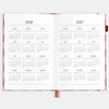 Cherry Check - 2026 A6 horizontal planner-Fox & Fallow-Our best-selling A5 planners are back with a brand new horizontal layout and a new planning system designed to simplify your life.At Fox & Fallow we're all about making planning simple. Your planner should de-stress and simplify your life, not make it more rigid or complicated. That's why we've designed a planning system split into two halves - for your left and right brain. Say hello to the fresh new cover art and new colourful divider pages for each m