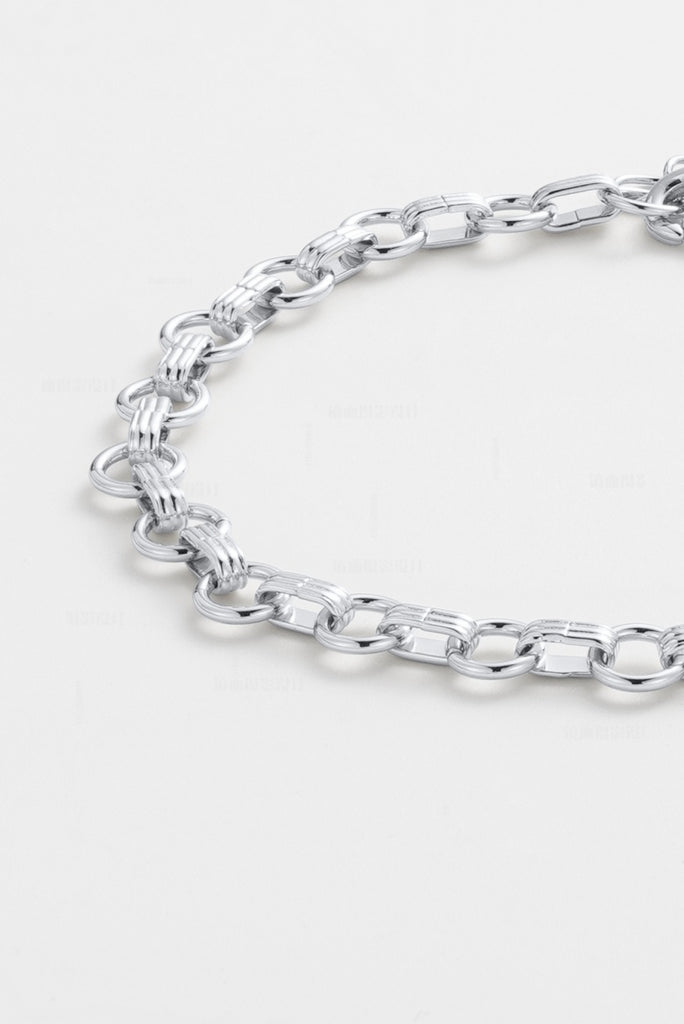 Clara bracelet - silver-Zafino-A refined silver chain bracelet with softly interlocking links—polished, elegant, and perfect for subtle everyday wear or gentle layering, offering a timeless finish that effortlessly complements any look. Silver Plated Solid Brass Base 17cm long with 3cm extension chain Water proof: Can be worn in the ocean or pool-Pash + Evolve