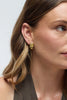 Clara earring - Gold-Zafino-The Clara Earring is a bold statement stud featuring an intricate woven knot design with a high-shine gold finish. Sculptural and eye-catching, this piece brings texture and dimension to your look while maintaining a timeless, elevated feel. Perfect for both everyday styling and special occasions, Clara adds a confident, polished touch to any jewellery collection. Metal: 18K gold plated on brass baseDimensions: 18mm length + 11.5mm widthWaterproof: Designed for daily wear, includ