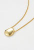 Clare necklace - gold-Zafino-Clare Necklace – A minimalist necklace featuring a sleek bean-shaped pendant, perfect for effortless, everyday elegance. *18K Gold Plated Solid Brass Base *8mm x 9mm - outer edge *Splash Proof: Splashes or occasional water contact-Pash + Evolve
