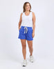 Classic Short - Blue-Foxwood-Butter soft and simply the perfect pair of shorts to match back with your out-and-about leisure wear. The new Classic Short from Foxwood Clothing are exactly that. A classic short featuring drawstring cord, side pockets and a lovely vintage washed rinse. Elastic waist Front leg embroidery Side pockets 100% Cotton Model is wearing a size 10-Pash + Evolve