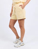 Classic Short - Lemon-Foxwood-Butter soft and simply the perfect pair of shorts to match back with your out-and-about leisure wear. The new Classic Short from Foxwood Clothing are exactly that. A classic short featuring drawstring cord, side pockets and a lovely vintage washed rinse. Elastic waist Front leg embroidery Side pockets 100% Cotton Model is wearing a size 10-Pash + Evolve