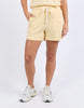 Classic Short - Lemon-Foxwood-Butter soft and simply the perfect pair of shorts to match back with your out-and-about leisure wear. The new Classic Short from Foxwood Clothing are exactly that. A classic short featuring drawstring cord, side pockets and a lovely vintage washed rinse. Elastic waist Front leg embroidery Side pockets 100% Cotton Model is wearing a size 10-Pash + Evolve