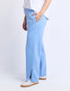 Classic Track Pant - Blue-Foxwood-Comfort? Tick. Style? Double tick. Our Classic Track Pant is here to level up your lounge game. With an easy elastic waist, playful leg embroidery, and a straight-leg cut that feels as good as it looks—these pants are made for slow mornings and stylish strolls. Bonus points for the hem splits and pockets (because everything's better with pockets). Elastic waist Hem splits Leg embroidery 100% Cotton Our model is 176cm and wears Size 10-Pash + Evolve