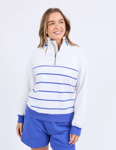 Half Collar Tee - Ecru Falling Hearts