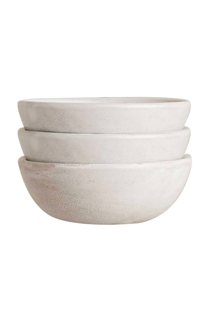 Condiment bowls 3pk - snow-Robert gordon-Breakfast in bed never looked so cute! Available in two beautiful hand-glazed finishes, and five gorgeous shapes, each piece is microwave and dishwasher safe. The perfect gift for those who love the sweet things in life. Made from stoneware Microwave and dishwasher safe Beautiful reactive glaze finish Set of 3 - 7.5cm x 3cm Designed in Australia, Made in China-Pash + Evolve