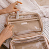 Corsica Cosmetic Bag-Fox & Fallow-The bag of your dreams is here! Make your next trip extra special with our range of stylish and super functional toiletry bags that have so many bonus features, you'll be wondering where they've been all your life. Perfect as an everyday make up bag or for all your bathroom essentials for the next work trip or vacay. Enter the bonus removable clear bag: it pops out of the main bag and it's perfect for all your travel essentials so you can find them easily through the clear 