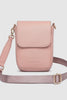 Cuba Phone Bag - Dusty Pink-Louenhide-The Louenhide Cuba Dusty Pink Phone Crossbody Bag is the perfect accessory for the minimalist on-the-go. Constructed from soft pebbled vegan leather in a classic portrait shape with a smooth front flap, this crossbody phone pouch is designed to give you hands-free functionality while you go about your busy day. The Cuba Dusty Pink can fit up to the largest phones and is the ideal accessory to keep your everyday essentials within reach without sacrificing style. Wear thi