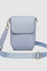 Cuba phone bag - cloud blue-Louenhide-The Louenhide Cuba Cloud Blue Phone Crossbody Bag is the perfect accessory for the minimalist on-the-go. Constructed from soft pebbled vegan leather in a classic portrait shape with a smooth front flap, this crossbody phone pouch is designed to give you hands-free functionality while you go about your busy day. The Cuba Cloud Blue can fit up to the largest phones and is the ideal accessory to keep your everyday essentials within reach without sacrificing style. Wear thi