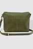 Daisy Crossbody Bag With Tyler Strap - Khaki-Louenhide-The Louenhide Daisy Khaki Crossbody Bag with Tyler Strap is a gorgeously soft and slouchy bag, styled with a trending camouflage print guitar strap! Secure your essentials in the two slip pockets, one zip pocket, and a backside zip pocket. Complete with a tassel and two adjustable and detachable straps, the Daisy Khaki is a relaxed and understated large crossbody bag style that is perfect for everyday use. If the Daisy Khaki Crossbody Bag is too big for