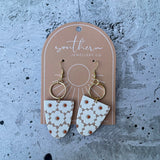 Dangle earring - flower-Pash + Evolve-These cute flower dangle earrings are made from acrylic-Pash + Evolve