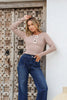Darcy rib top - mocha-Pash + Evolve-*Round neck *Long sleeve *Ribbed *Bow tie up front *90% Acrylic,10% Wool-Pash + Evolve
