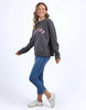 Day off crew - washed black-Elm-Go on ... you deserve a Day Off! Our stylish 100% cotton crew gives you license to not only look casually cool, but also to have the day off you deserve. So treat yourself to a day off! Large front embroidery Oversized comfort fit Badge detail Unbrushed Cotton Fleece Model is wearing a size 10-Pash + Evolve