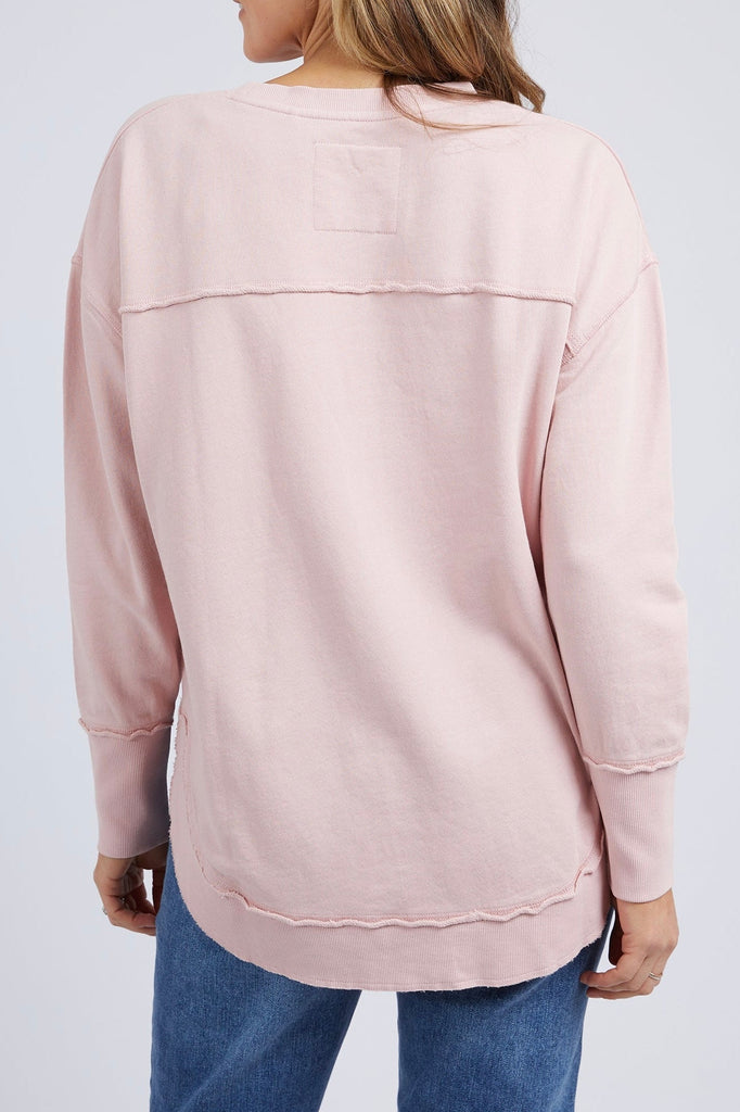 Delilah Crew- Lotus Pink-Foxwood-Comfortable, casual and 100% cotton. The Delilah Crew is the perfect addition to your everyday style! Featuring a crew neckline, curved hem and ribbed detailing, this relaxed fit, unbrushed fleece jumper will mix and match with all your wardrobe favourites 100% UNBRUSHED COTTON FLEECE Designed in Australia-Pash + Evolve