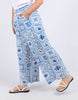 Dolce Pant Ocean - Tile Print-Elm-Say hello to the dolce tile pant, elastic waist, relaxed fit, and exclusive print . Style it your way for an effortless look that works for any day of the week. Elastic Waist Relaxed fit Exclusive print Linen Viscose Model is 171cm and wears Size 10-Pash + Evolve
