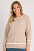 Drop Shoulder Jumper - Mocha-One Ten Willow-Understated and effortlessly wearable, the Drop Shoulder Jumper in Mocha blends timeless style with everyday comfort. Its soft neutral tone and subtle contrast trims create a polished look that transitions seamlessly from workdays to weekends. *Polyester, nylon, acrylic and wool blend for breathable warmth and durability. *Contrast trim at the neckline, cuffs and hem with a softly textured knit finish.-Pash + Evolve