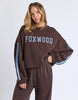 Elevated Sunday Crew - Coffee-Foxwood-The Elevated Sunday Crew brings something a little extra to your everyday layers. *Round neckline *Relaxed fit *Chocolate/Blue-Pash + Evolve