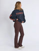 Elevated Sunday Crew - Navy/orange-Foxwood-Designed for off-duty comfort with a polished edge, the Elevated Sunday Crew brings something a little extra to your everyday layers. Featuring velour artwork across the chest and sleeves, it adds texture and depth while still keeping things understated. The soft round neckline and relaxed, boxy fit make it easy to wear, while the luxe detailing gives it a more considered feel. Front chest and sleeve velour artwork Round neckline Relaxed boxy fit 100% Cotton Our m