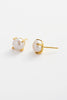 Elise Pearl Stud-Zafino-The Elise Pearl Stud Earrings are a timeless essential, designed to bring effortless elegance to everyday styling. Featuring luminous freshwater pearls set in delicate gold prongs, these classic pearl studs highlight the natural beauty and softness of each pearl. Perfect for daily wear, bridal styling and minimalist layering, Elise offers a refined finish that pairs seamlessly with both statement pieces and simple gold jewellery. A modern take on a jewellery classic, these freshwater