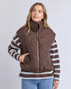 Elite vest - Coffee-Foxwood-Front zip opening Side pockets Wadding in body Main: 100% Nylon Lining & Filling: 100% Polyester-Pash + Evolve