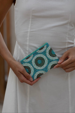 Mia beaded clutch