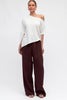 Ella top - white-Pash + Evolve-*Asymmetrical neckline *Off the shoulder *Side splits *Acrylic/Polyester-Pash + Evolve
