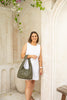 Elle shoulder bag - Olive green-Baleka Leather-Timelessly stylish, Elle is your go to for days that flow from brunch to evening drinks with the girls. With a sleek, minimal silhouette that fits comfortably under the arm, it's the perfect blend of style and ease. Featuring a secure button closure, internal zip, slip pocket and a fully lined interior, the Elle bag carries your essentials with refined simplicity. Understated, modern and ready for wherever the day takes you! A stylish bag designed in the beaut